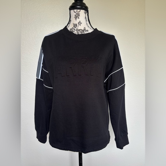 Self Esteem Tops - Self Esteem Black Crewneck with White Shoulder Stripes